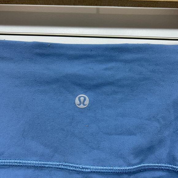 $118 Lululemon Groove Super High Rise Crop 23" Utility Blue 4 Cropped Crop Yoga - Picture 6 of 7